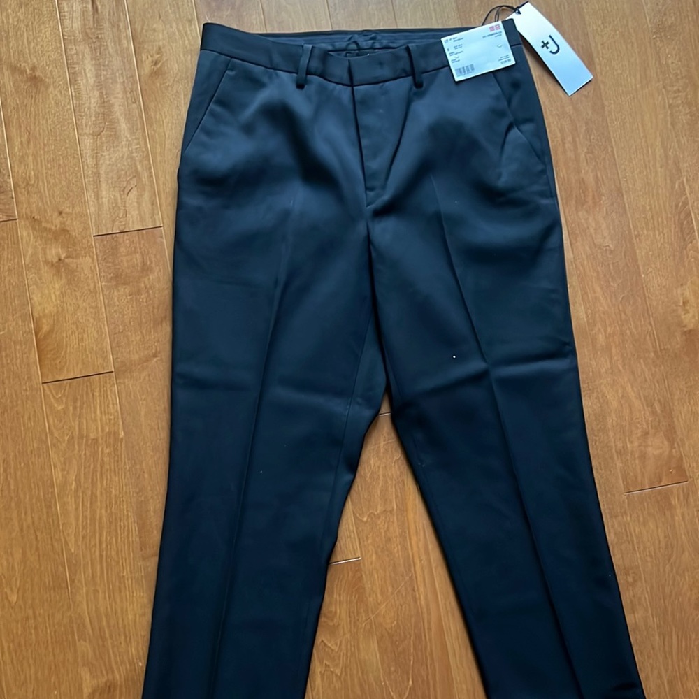 Wool slim pants